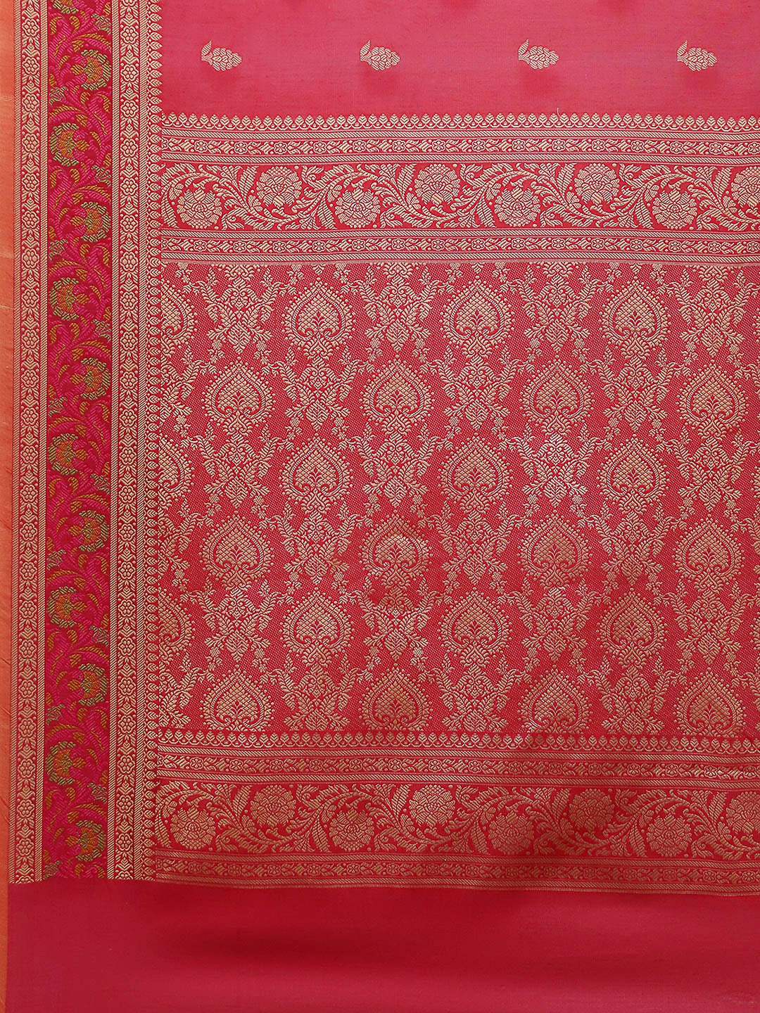 Resham Embroidered Cotton Blend Woven Saree