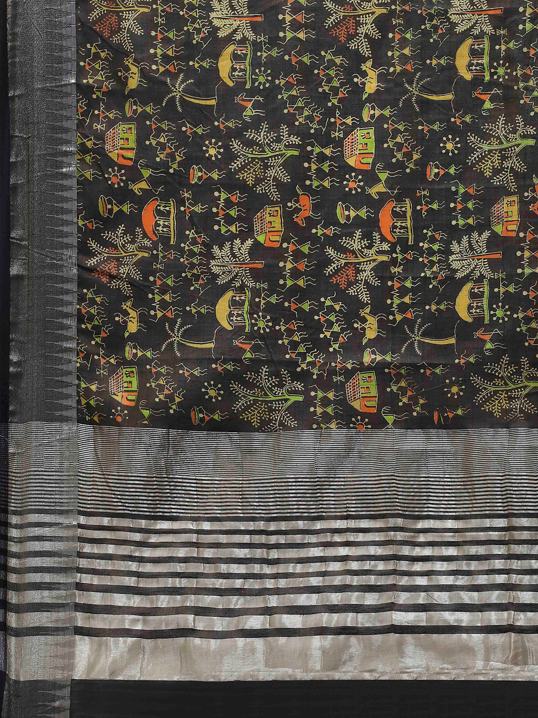 Digital Printed Art Silk Saree