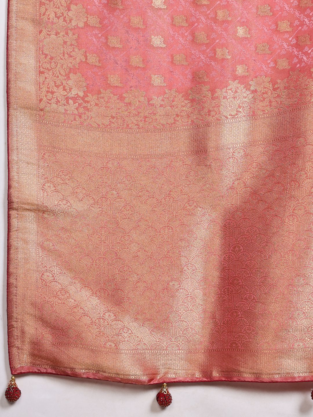 Woven Design Satin Saree