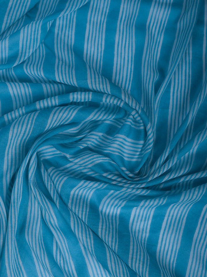 Printed Cotton Blend Kurta With Pant &amp; Dupatta