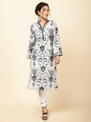 Printed Cotton Blend Kurta