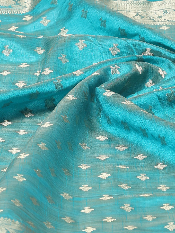 Zari Border Art Silk Woven Saree