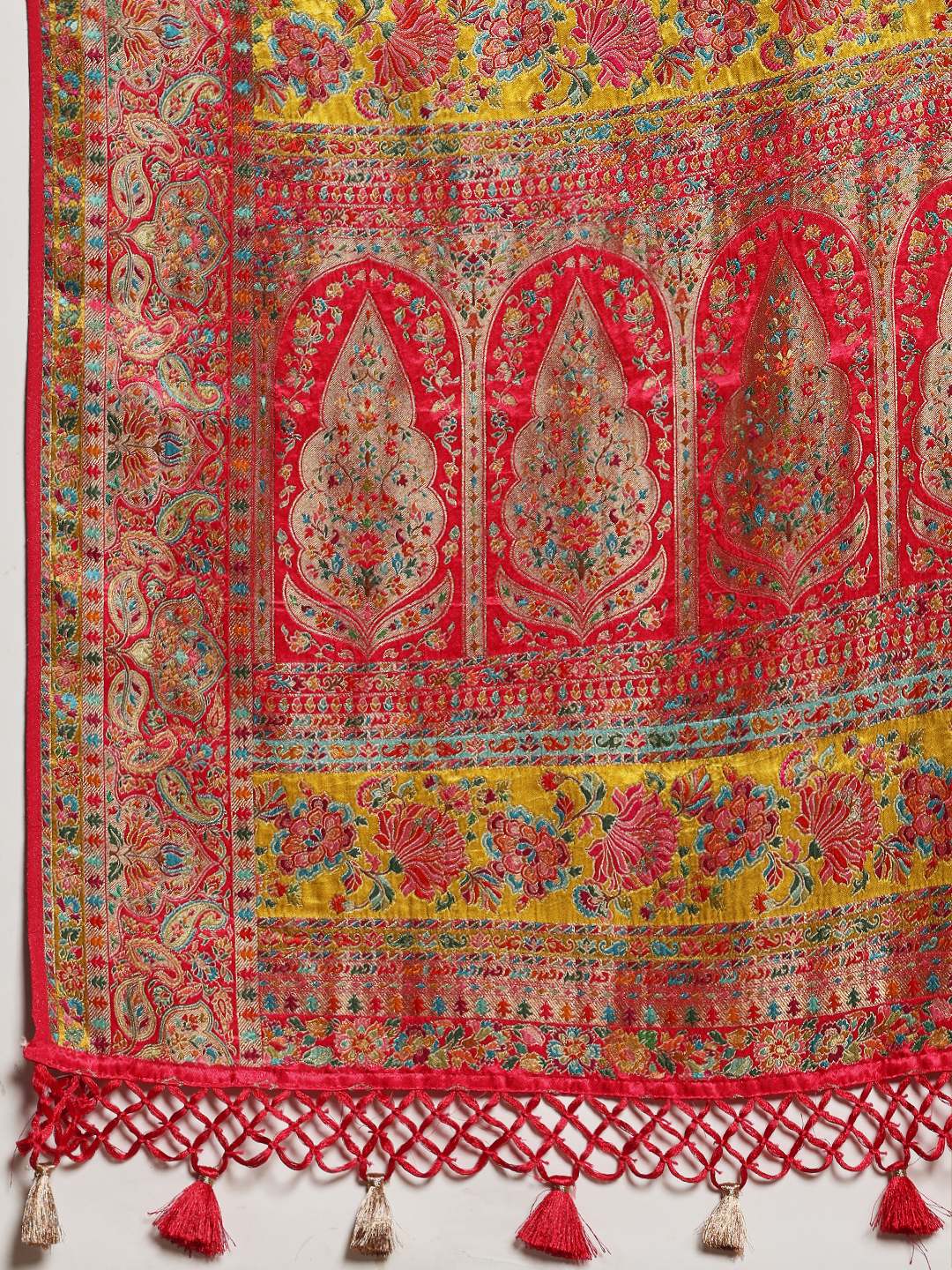 Woven Design Satin Saree