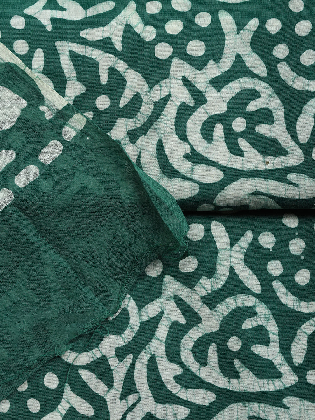 Printed Cotton Blend Unstitched Suit With Pant &amp; Dupatta