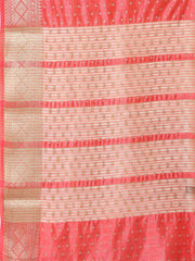 Zari Border Booti Woven Handloom Saree