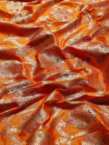 Zari Jaal Woven Art Silk Banarsi Saree