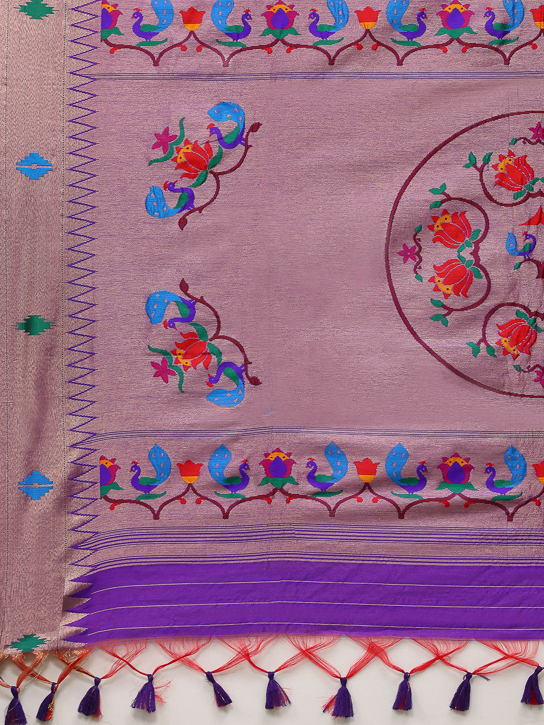Embroidered Tussar Saree