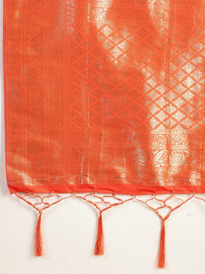 Plain Crepe Saree