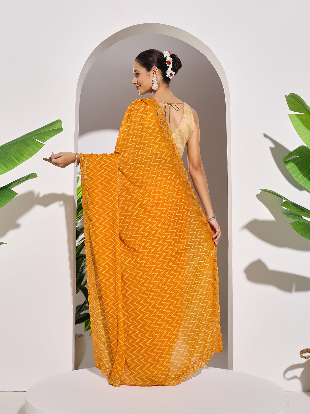 Printed Georgette Saree