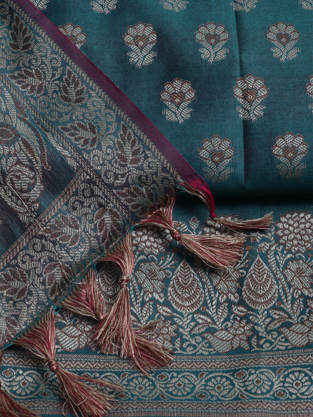 Banarasi Chanderi Unstitched Suit With Dupatta