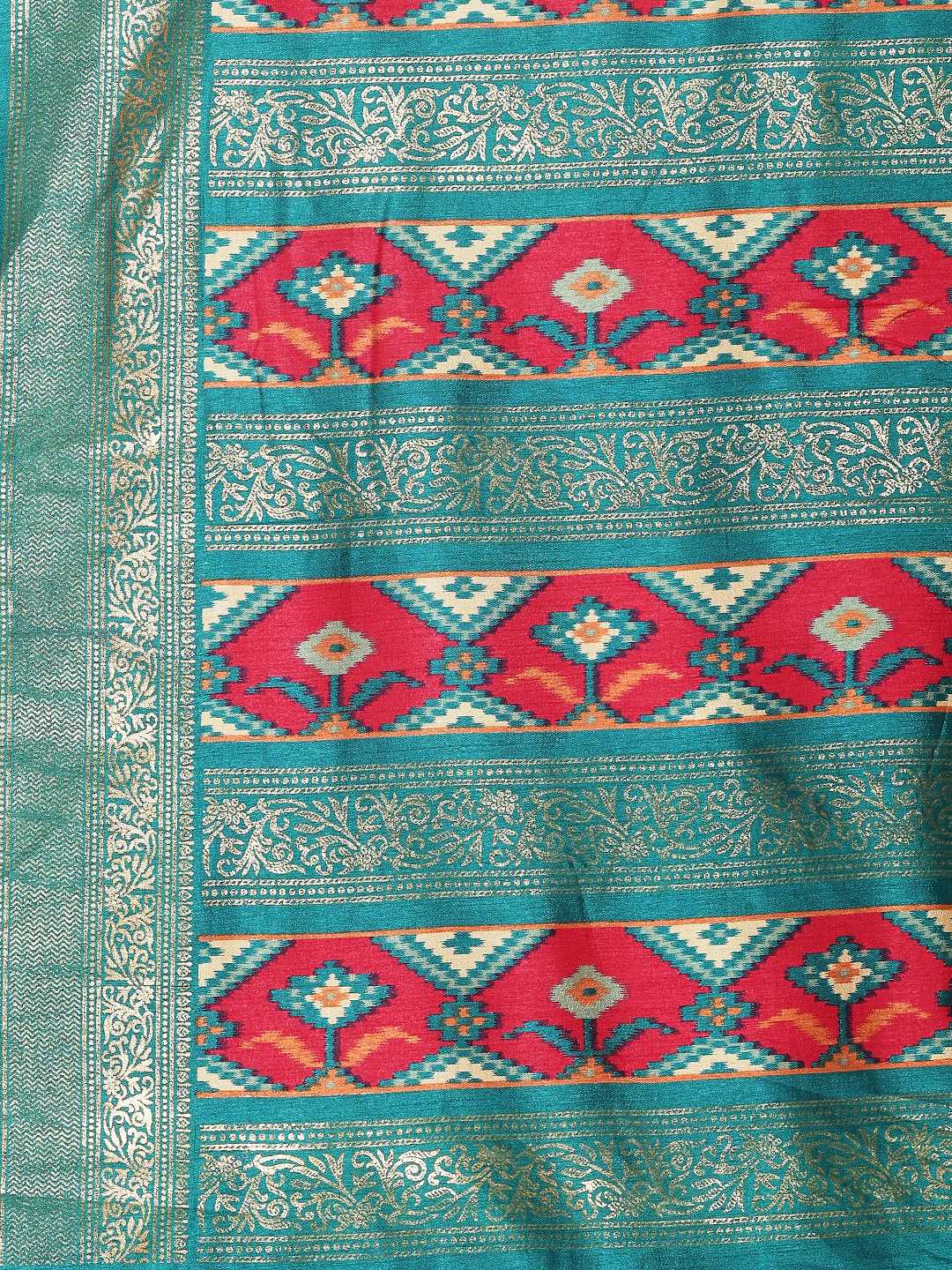 Digital Print Art Silk Saree