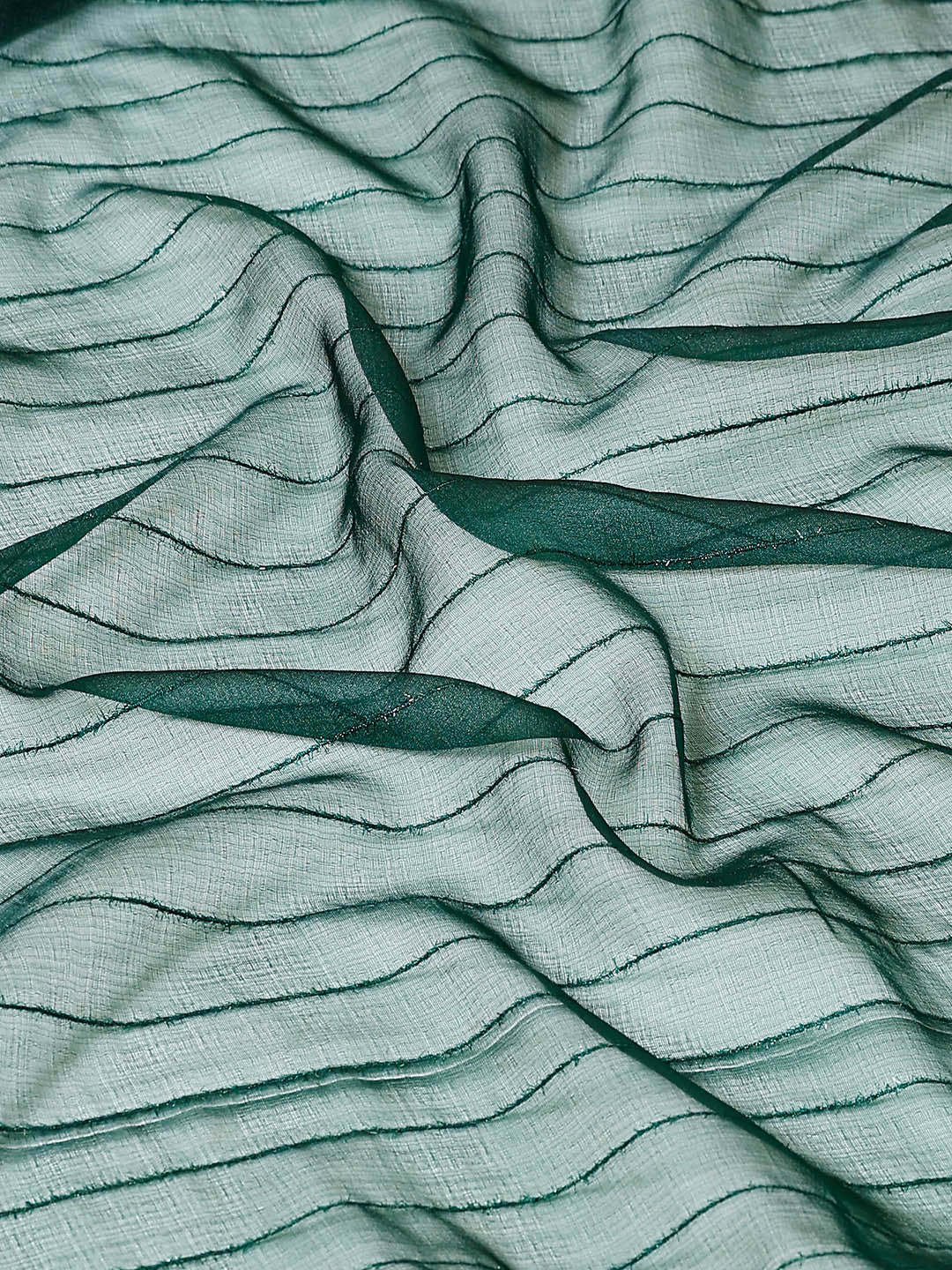 Plain Zari Border Organza Saree