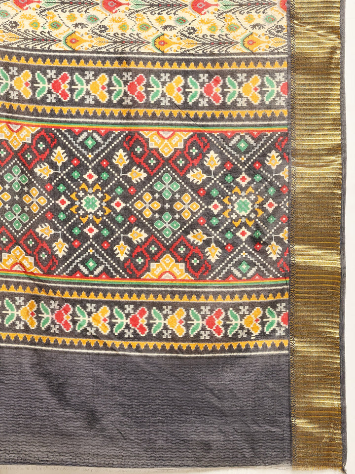 Digital Printed Art Silk Saree
