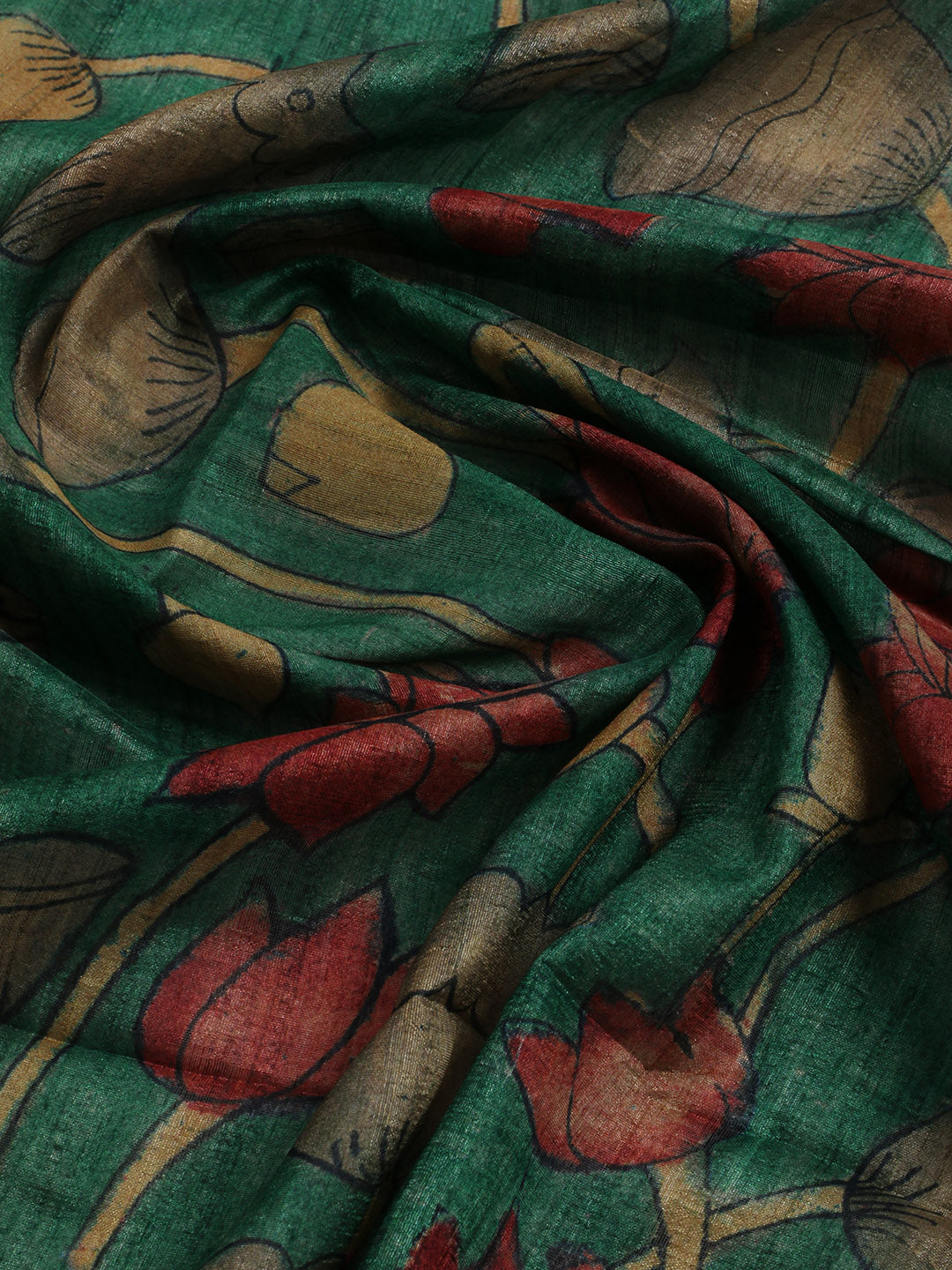 Printed Tussar Saree