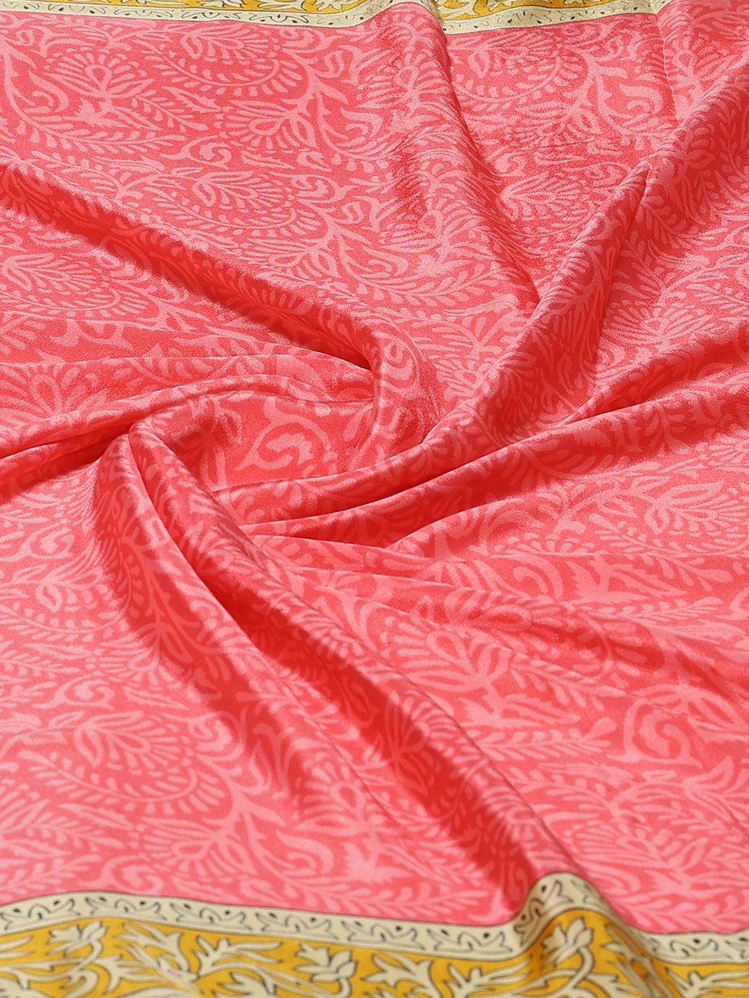 Floral Printed Crepe Woven Saree