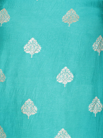 Woven Chanderi Unstitched Suit Piece With Dupatta