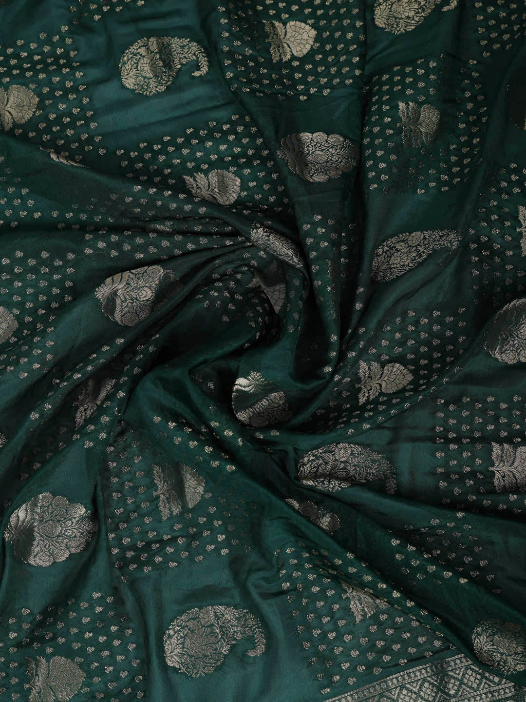 Plain Crepe Saree