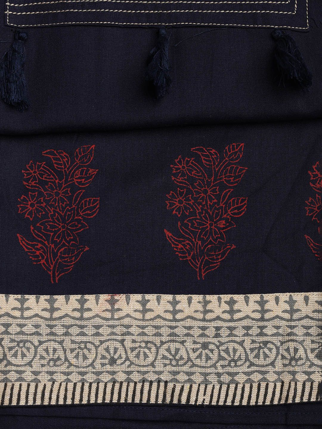 Neck Embroidered Cotton Blend Unstitched Suit With Dupatta