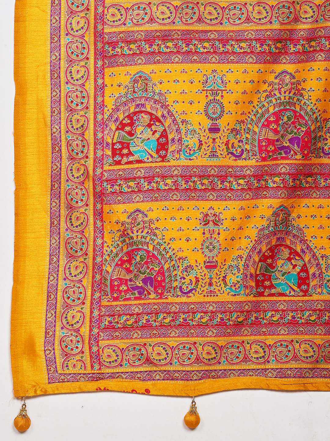 Digital Print Art Silk Saree