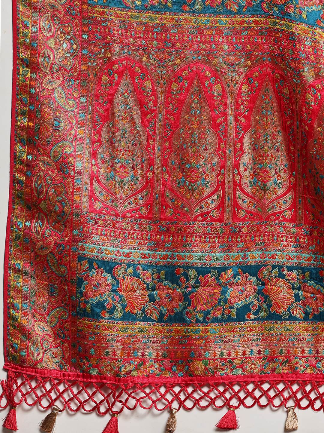 Woven Design Satin Saree