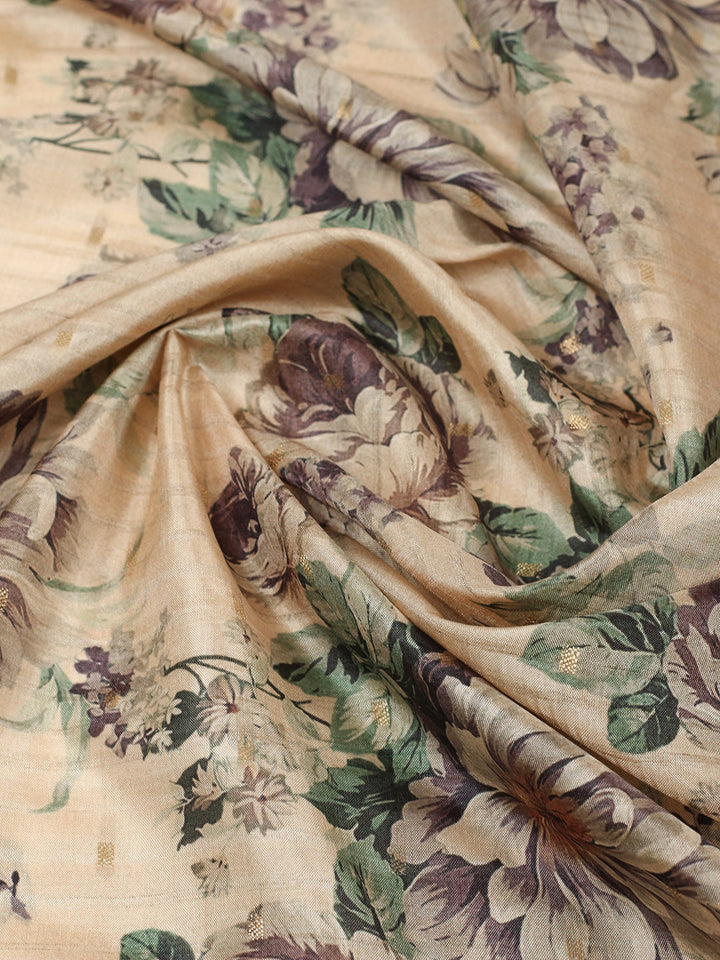 Digital Floral Printed Art Silk Saree