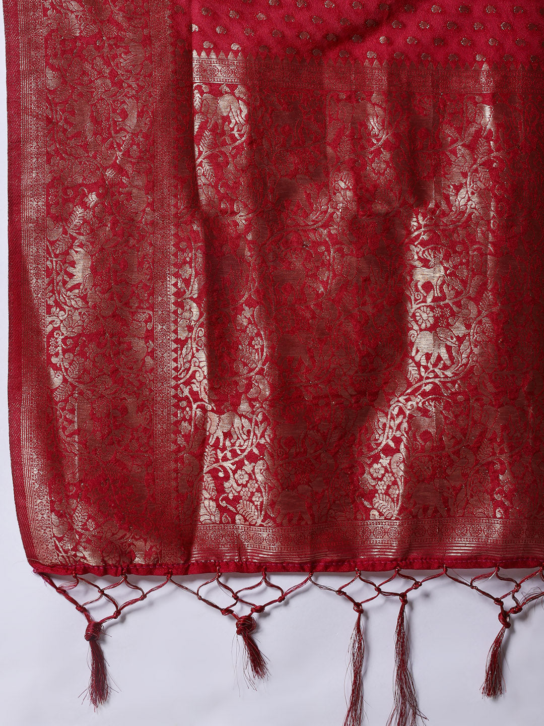 Zaari Jaal Crepe Saree