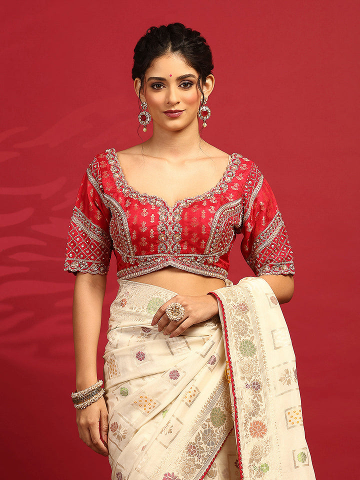 Embroidered Banarasi Saree