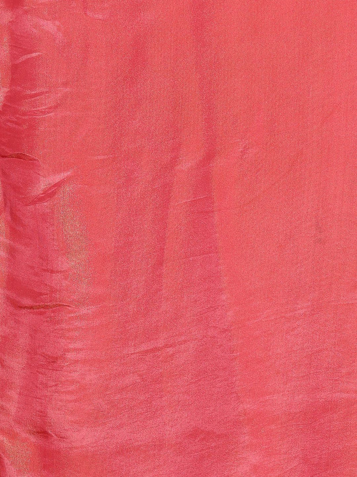 Woven Design Satin Saree