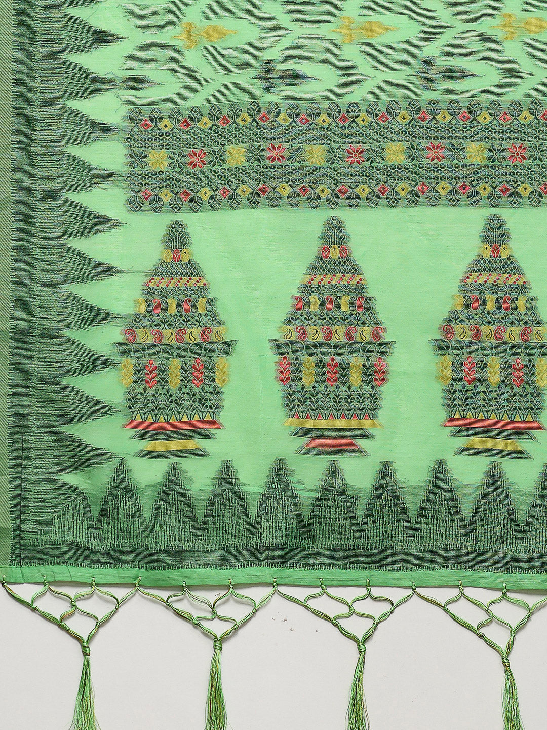 Resham Booti Woven Cotton Saree