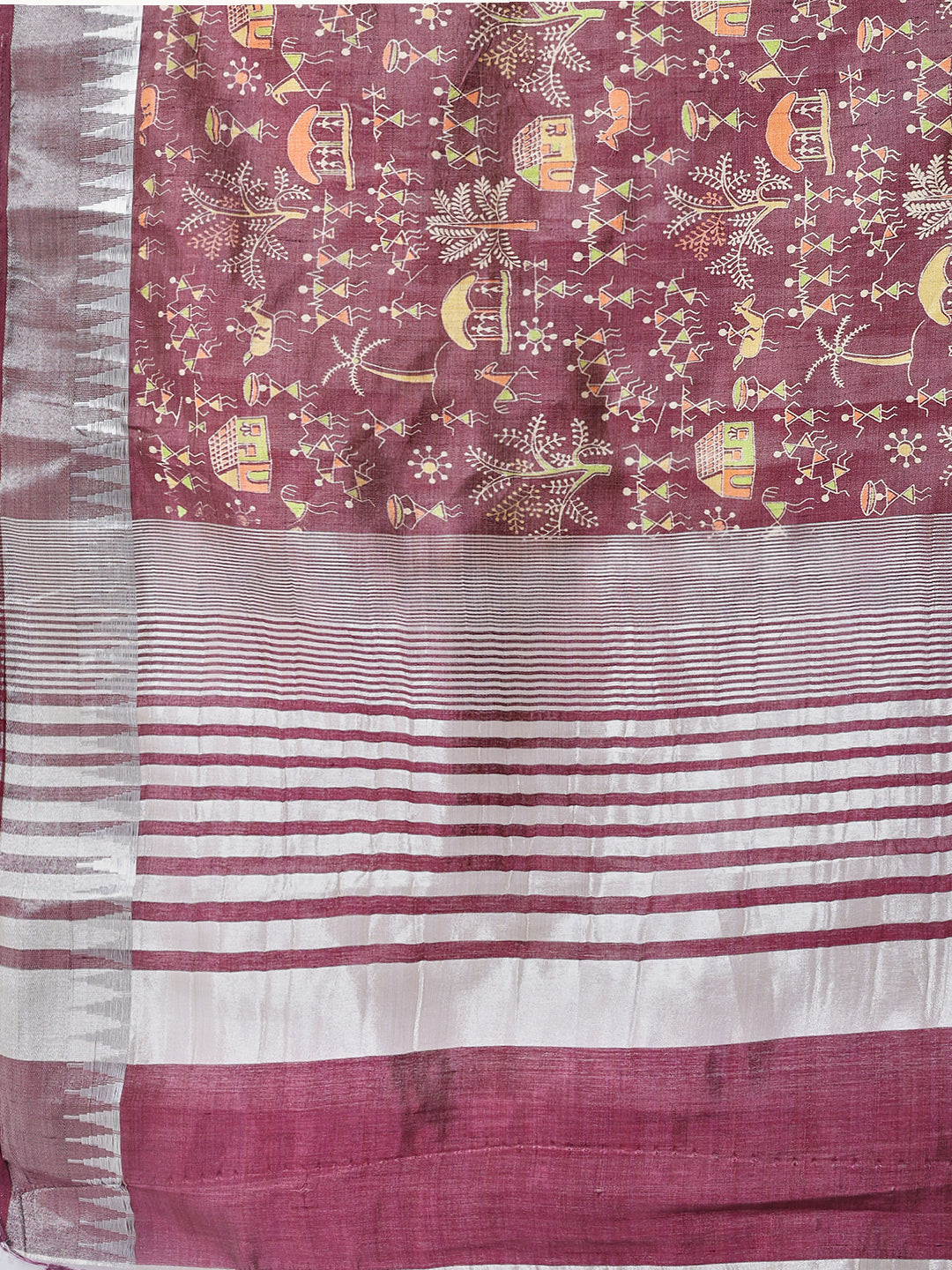 Digital Printed Art Silk Saree