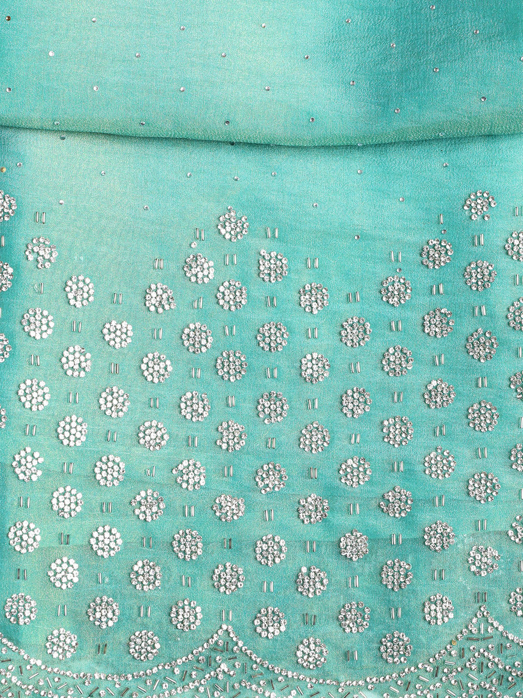 Embroidered Tissue Unstitched Suit With Dupatta