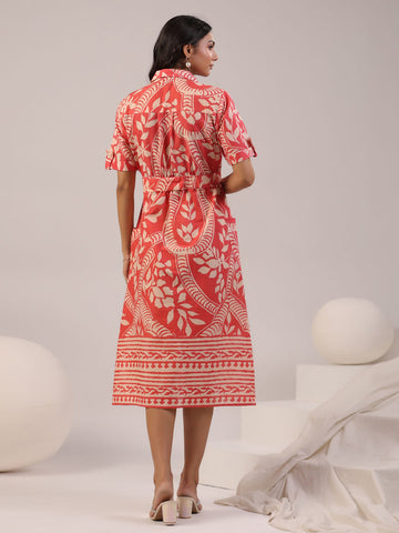 Floral Printed Cotton Dress
