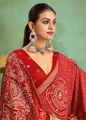 Digital Printed Art Silk Saree