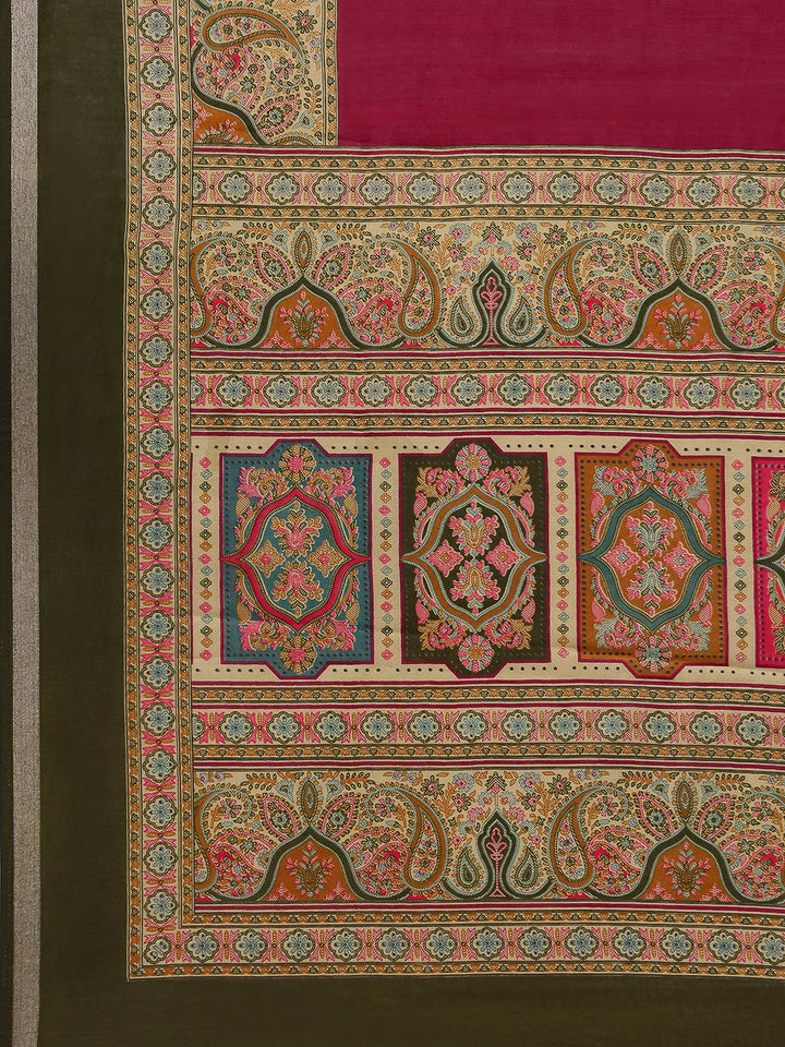 Printed Art Silk Saree