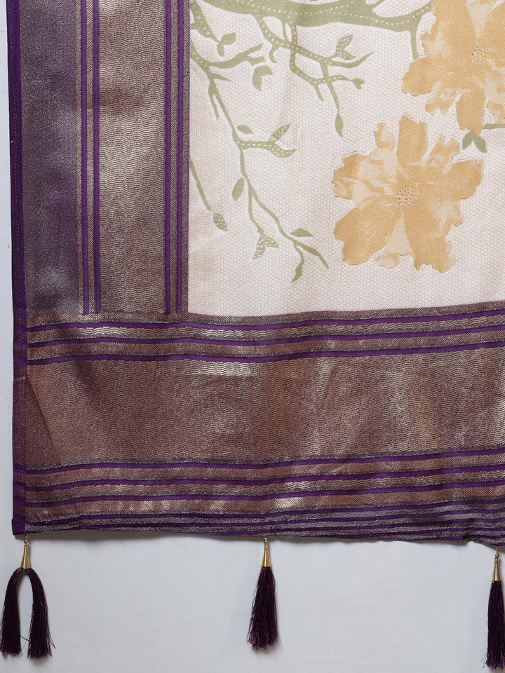 Digital Floral Printed Georgette Saree