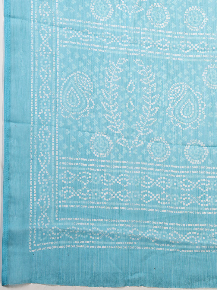 Bandhani Printed Chiffon Saree