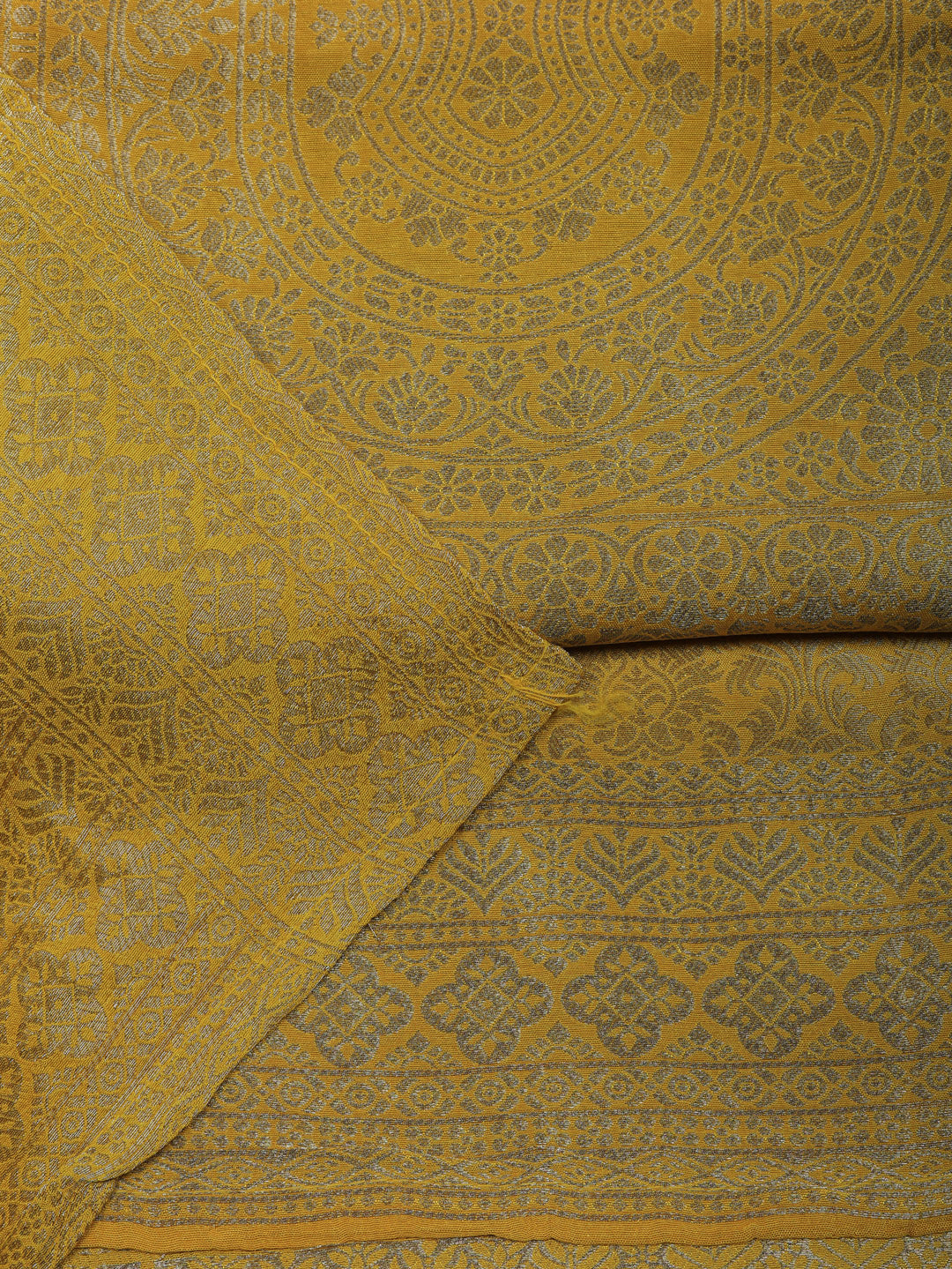 Woven Design Chanderi Unstitched Suit With Pant &amp; Dupatta