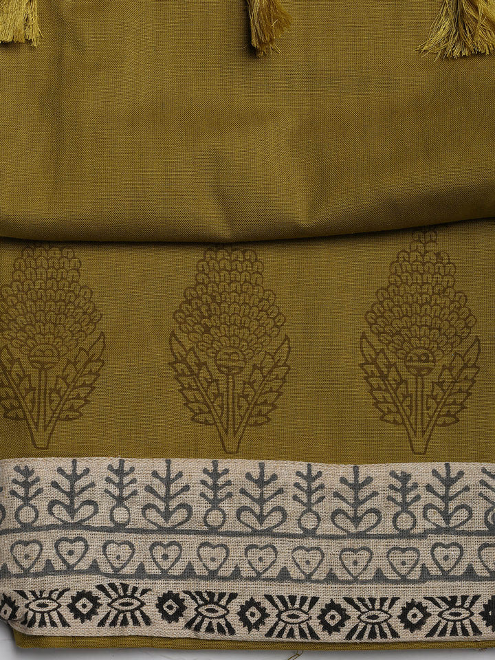 Neck Embroidered Cotton Blend Unstitched Suit With Dupatta