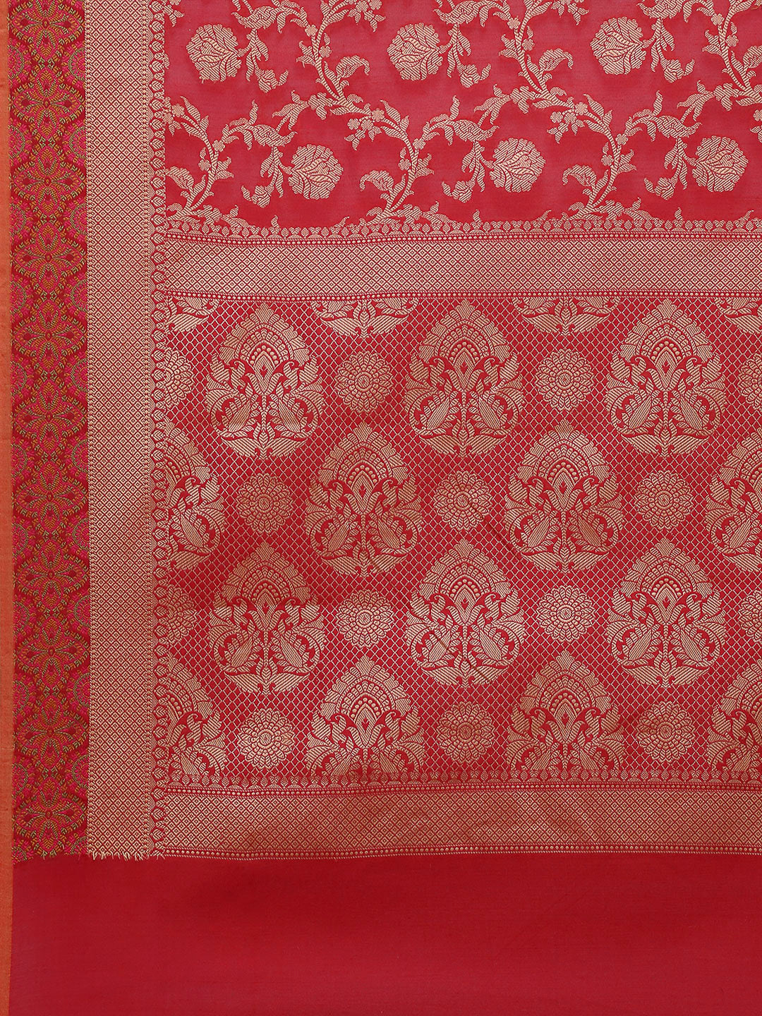 Resham Embroidered Cotton Blend Woven Saree