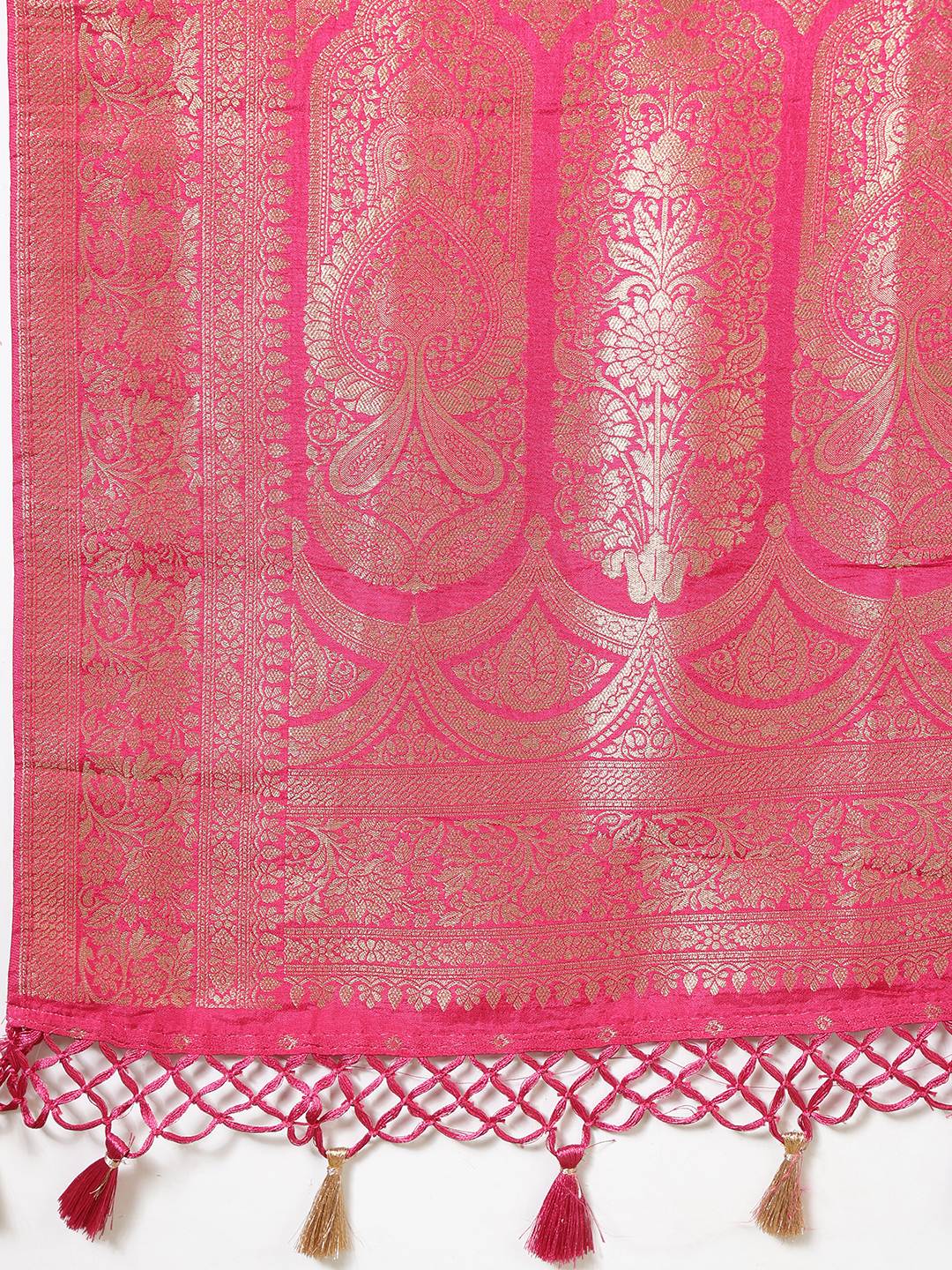 Woven Design Satin Saree