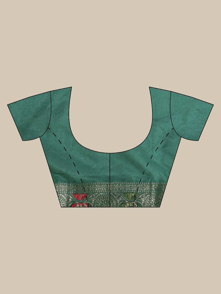 Zari Jaal Woven Art Silk Saree