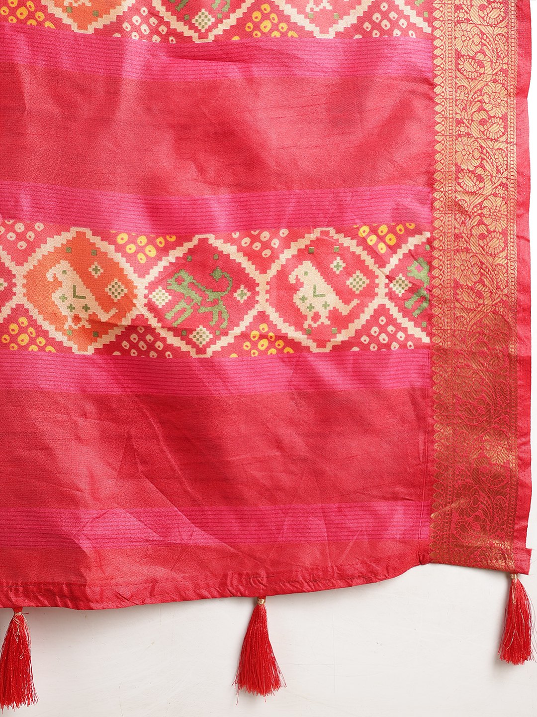 Digital Printed Art Silk Saree