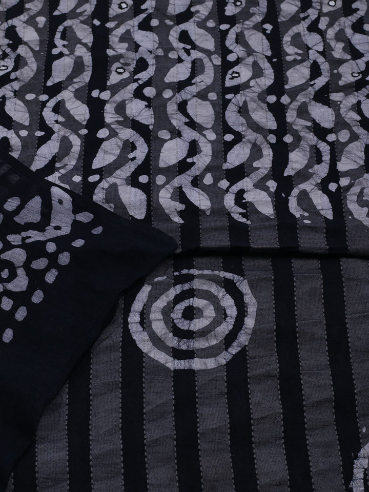 Printed Cotton Blend Unstitched Suit With Dupatta
