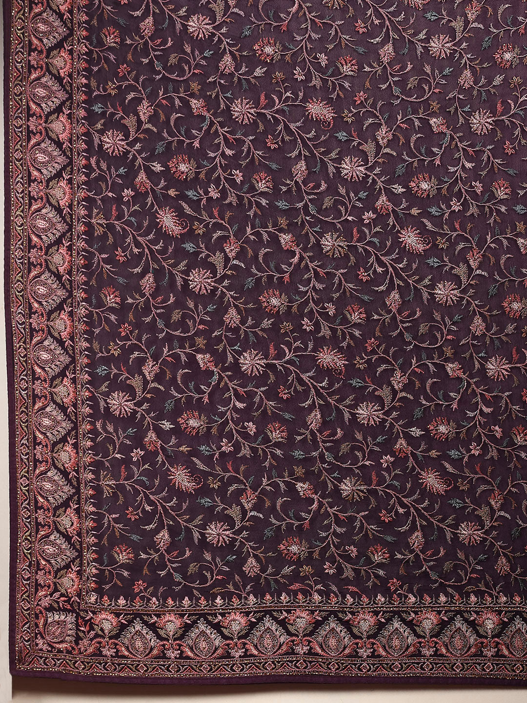 Embroidered Georgette Saree