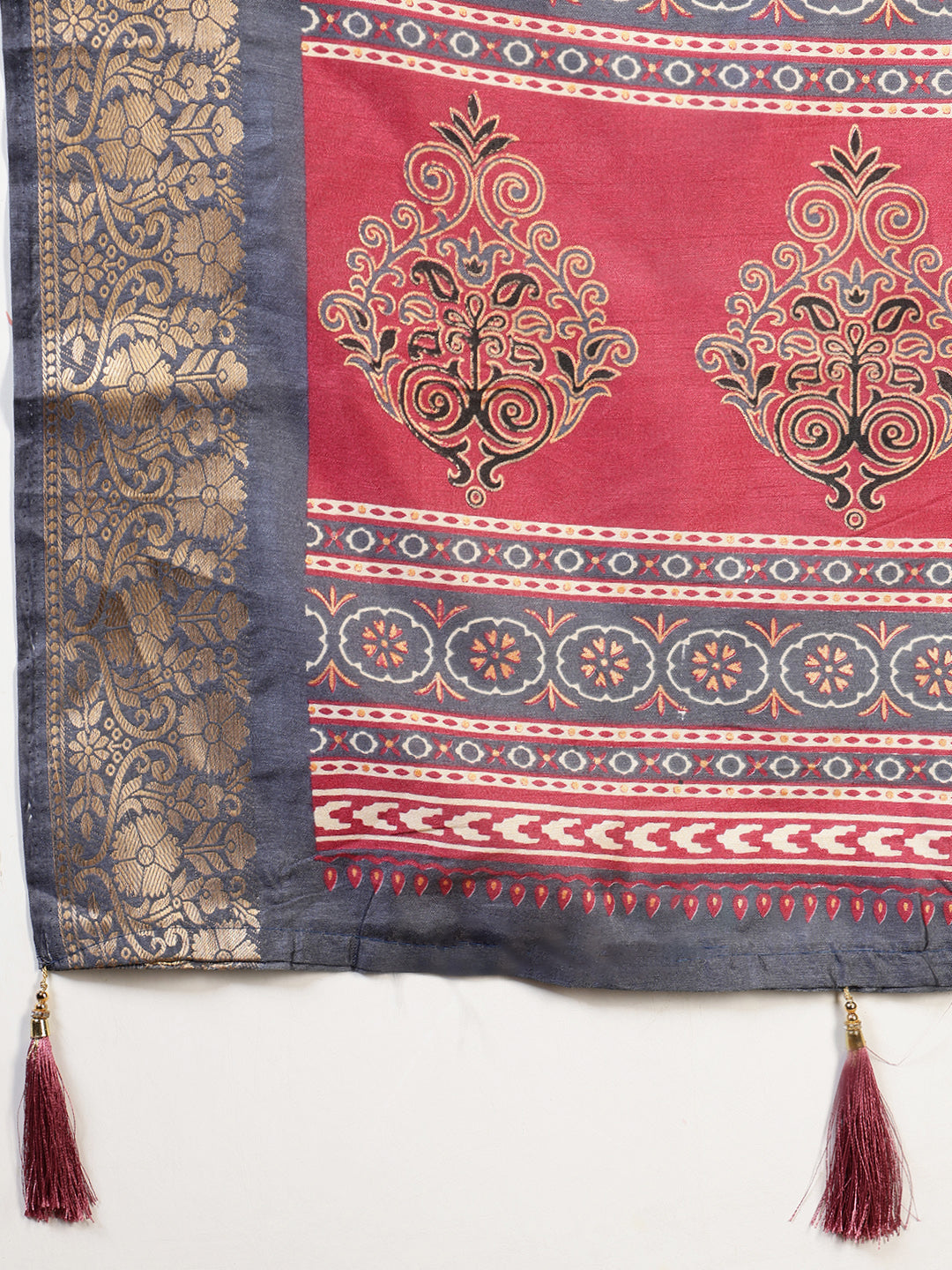 Printed Art-Tusser Saree