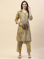 Paisley Printed Cotton Kurta Set