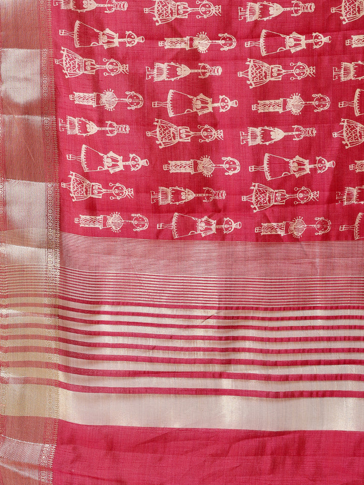 Digital Printed Art Silk Saree