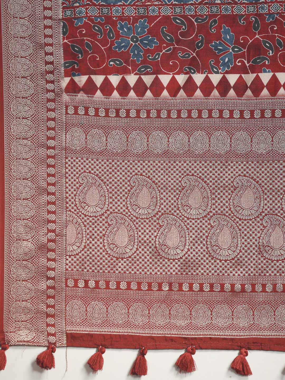Digital Printed Art Silk Saree