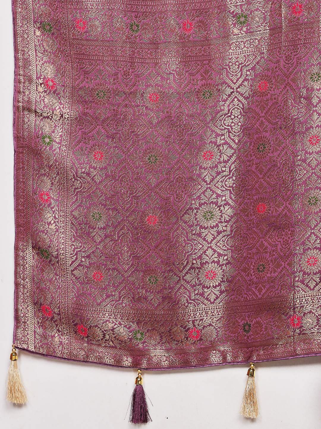 Woven Design Satin Saree
