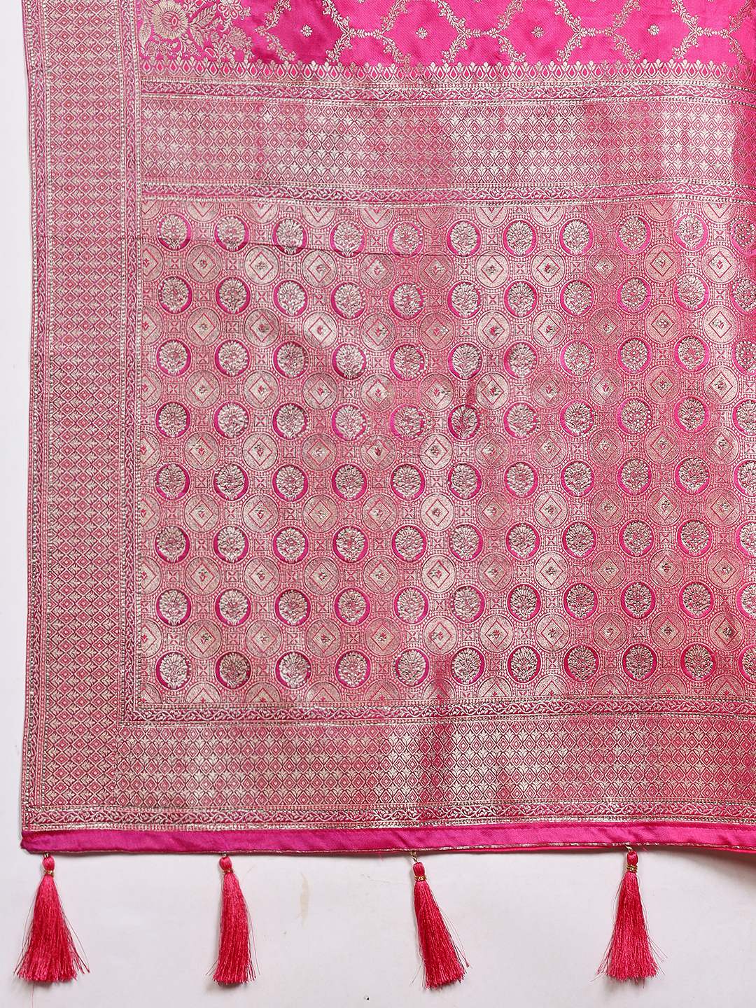 Woven Design Satin Saree